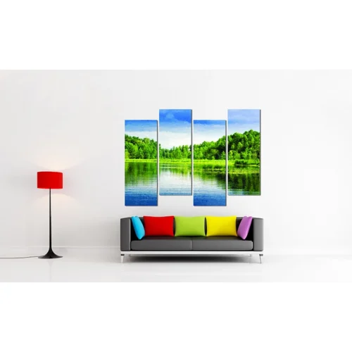 تابلو منظره طبیعت چند تکه