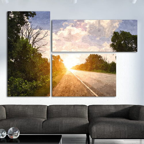 تابلو چند تایی طرح طبیعت | تابلو طرح منظره
