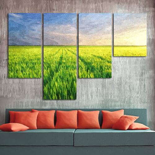 تابلو دکوراتیو منظره طرح مزرعه