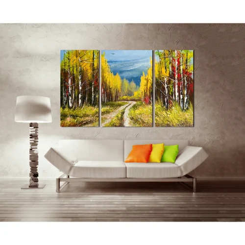 تابلو دکوراتیو نقاشی سه تکه