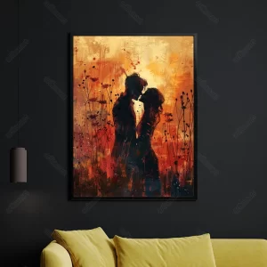 تابلو نقاشی عاشقانه