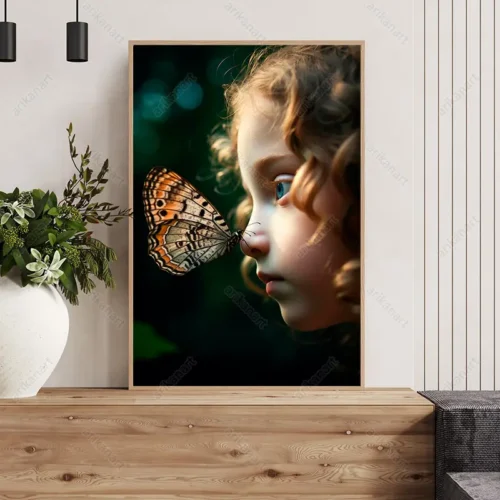 تابلو صورت دختر بچه