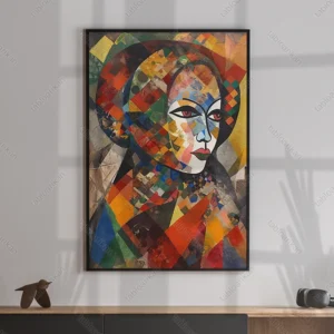 PR1044 تابلو نقاشی مدرن طرح چهره کد