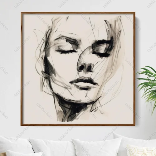 PR1051 تابلو صورت مدرن کد