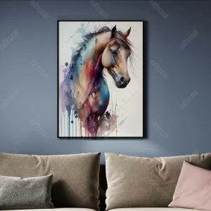 تابلو نقاشی اسب مدرن