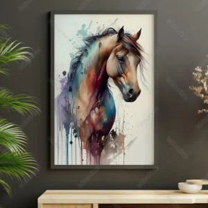 تابلو نقاشی اسب مدرن