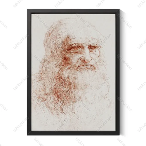 تابلو نقاشی خودنگاره داوینچی