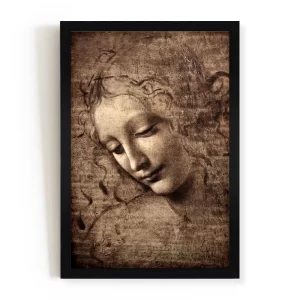 تابلو نقاشی "سر زن" ( Head of a Woman ) اثر داوینچی