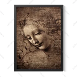 تابلو نقاشی “سر زن” ( Head of a Woman ) اثر داوینچی
