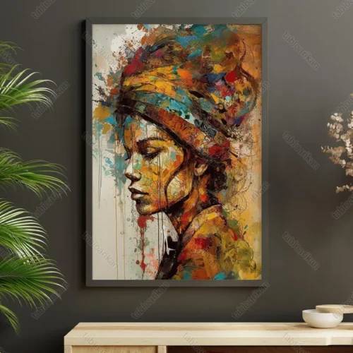 تابلو نقاشی مدرن طرح آبرنگی کد PR1020