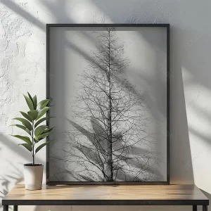 تابلو عکس درخت ساده