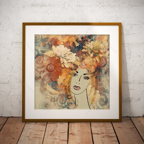 تابلو فانتزی چهره دختر