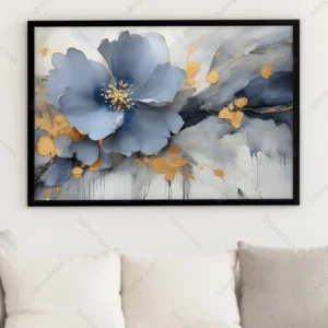 تابلو نقاشی گل مدرن کد TG1023