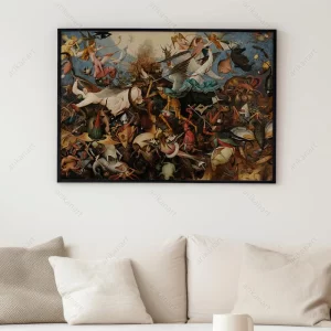 تابلو نقاشی سقوط فرشتگان سرکش اثر پیتر بروگل