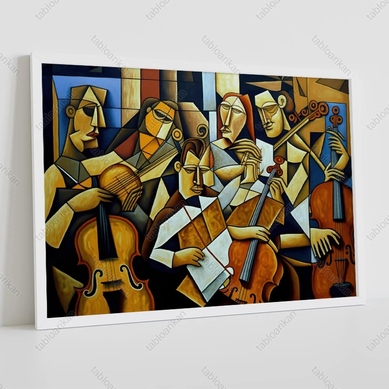 RKN1212 تابلو کوبیسم موسیقی کد