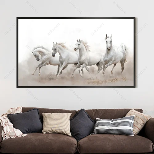 تابلو ثروت اسب دونده در فنگ شویی