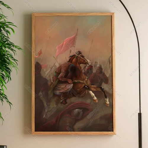 تابلو مذهبی نقاشی حضرت علی اکبر