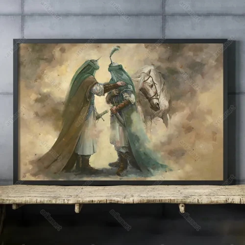 تابلو نقاشی وداع حضرت علی اکبر