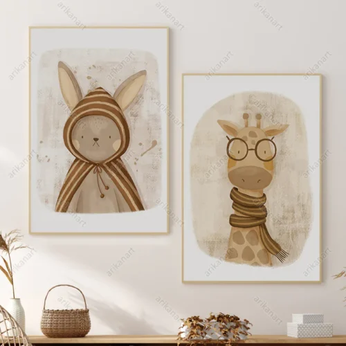 تابلو کودکانه دو تکه