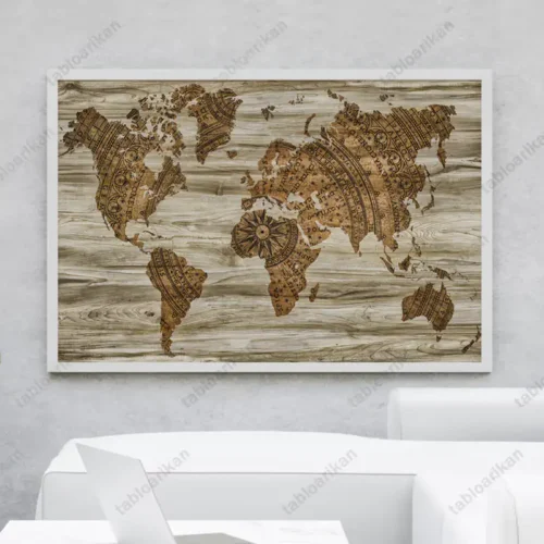 تابلو نقشه جهان
