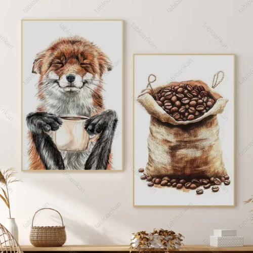 تابلو نقاشی کافی شاپ